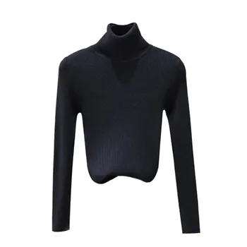 

2020 New Knit Turtleneck Sweater Soft Casual Pullover Fashion Slim Scorpion Elastic Sweater