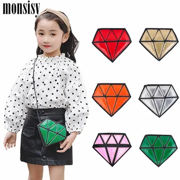 

Monsisy Girl Coin Purse Handbag Children Wallet Small Coin Pouch Box Kid Change Purse Cute Diamond Baby Money Mini Zipper Bags