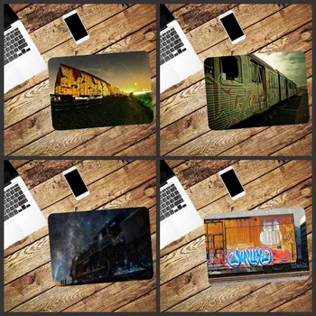 

Mairuige Landscape Small Size Mouse Pad Not Locked Animation Mountain Train Laptop PC Desk Mat Cartoon Sunset Beauty Rubber Slip