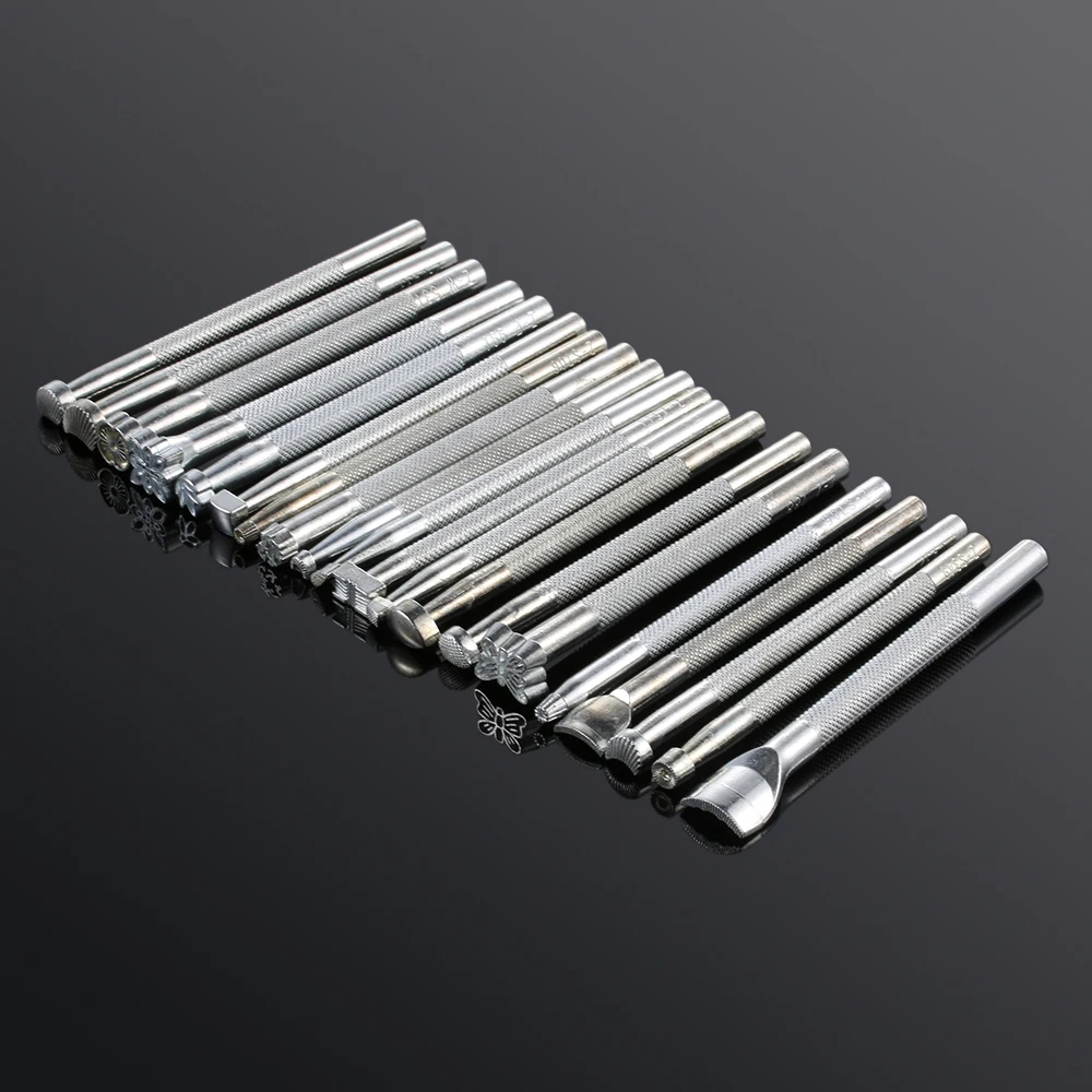 1PC Metal Leather Working Saddle Making Tools Carving Leather Stamps Stamping Solid DIY Printinting Leather-Craft Supply