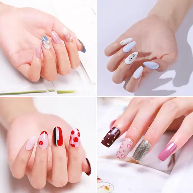 Elite99 5 teile/los Französisch Nail art Set Mit Geschenk Box Soak Off UV Gel Nagellack Semi-permanent UV lack Hybrid Nägel Gel Polnisch