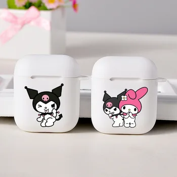 

Cartoon Cute Kuromi Soft TPU Silicone Earphone Case for AirPods 1 2 Wireless Bluetooth Cover Accessories