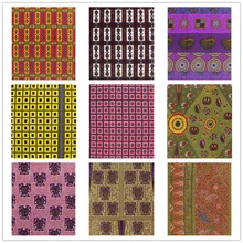 Африканская батик, восковая ткань, пагне, воск, Анкара, восковая ткань, Африканский воск, принты золотого цвета, тонкая ткань, 6 ярдов, для шитья свадебного платья