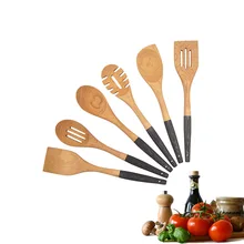 Фирменная Новинка натурального дерева Кухонные принадлежности 6 штук Пособия по кулинарии комплект