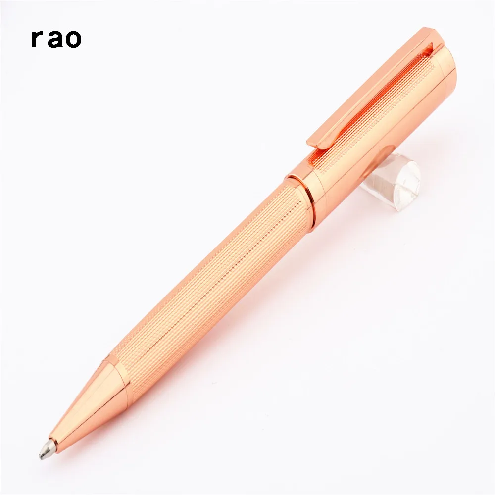 

High quality 155 Rose gold Metal Business office Medium Nib Ballpoint Pen New school students Stationery supplies