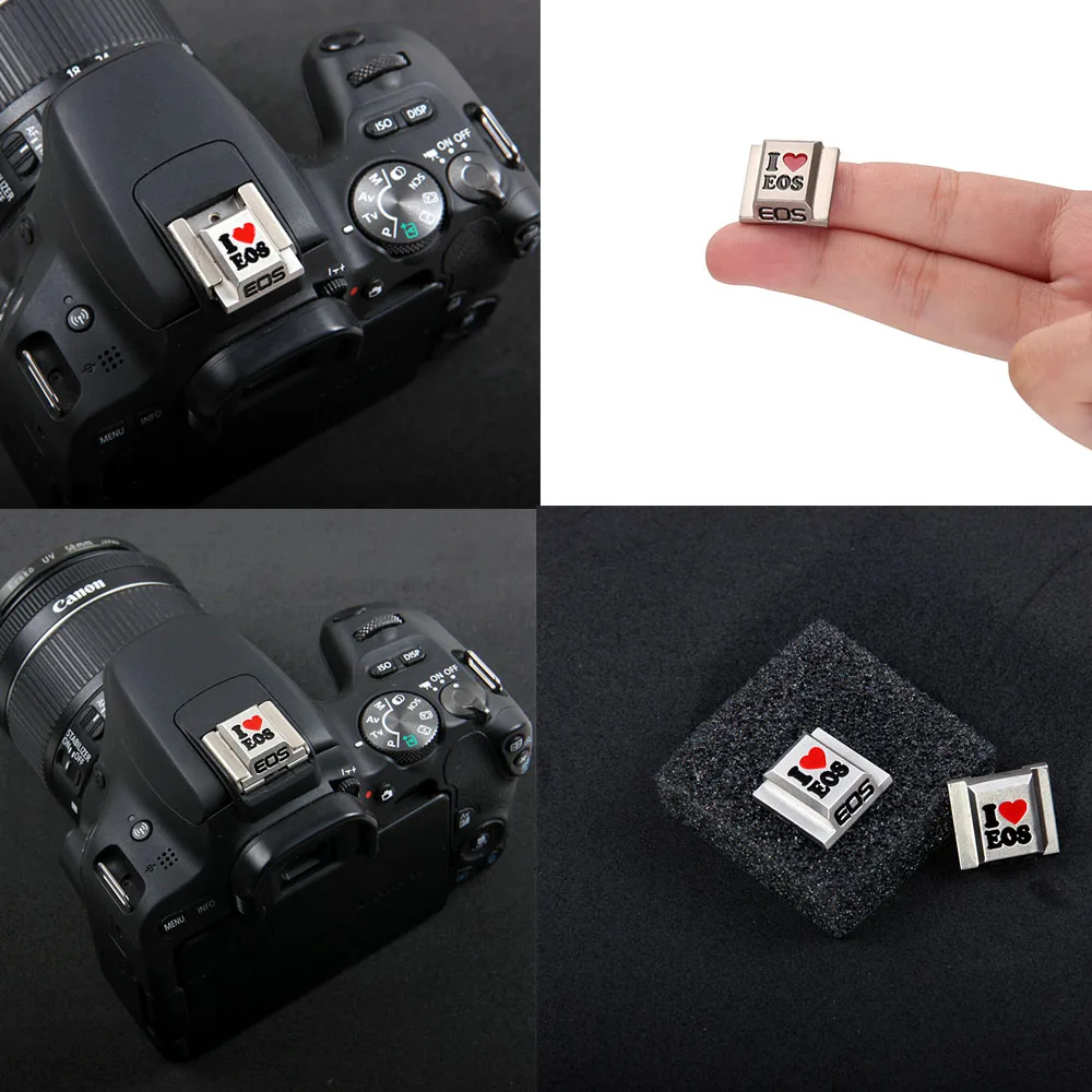 4-Pack Hot Shoe Covers For Canon Cameras - Fits EOS R, RP, R5, 5D, 7D, 80D & More