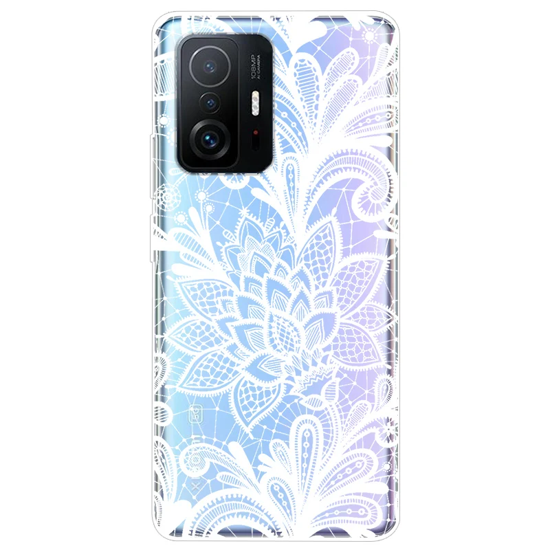 Soft TPU Silicone Clear Cartoon Case for Xiaomi 11T Pro - Transparent Protective Phone Cover