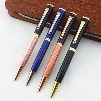 

Monte mount high quality luxury gift Rose gold lattice ballpoint pen promotional metal ballpoint pens