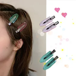 1/4PCS Candy Color Seamless No Bend Hair Clips Barrettes No Mark Pin Curl Clip Makeup No Crease Hair Clip Hair Styling Bang Clip