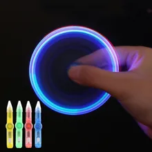 3 PCS LED Rotating Ballpoint Pen Fidget Spinner Top Hand EDC Light Glow In The Dark Toys Stress Relief Toy Kids Gift