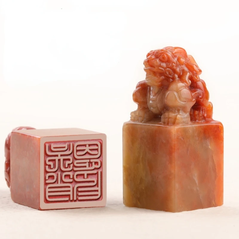 Customized Stone Personal Seal Chinese Tradtional Cute Carving Seals Calligraphy Painting Seal Artist Name Gift Stamps with Box