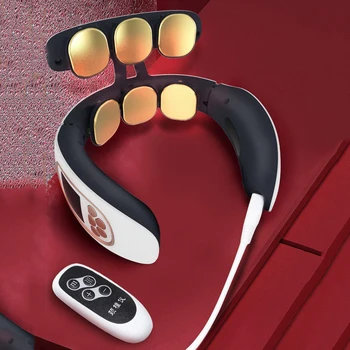 

6D Relief-Tool Shoulder Massager Relaxation-Machine Power control Electric-Neck-massager Pulse-Back masajeador produits de santé