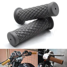 Универсальный 7/" 22 мм Ретро резиновая ручка мотоцикла 8 цветов доступны для Honda CB400 CB500F CB500X CB599 CB600 CB600F CB650F