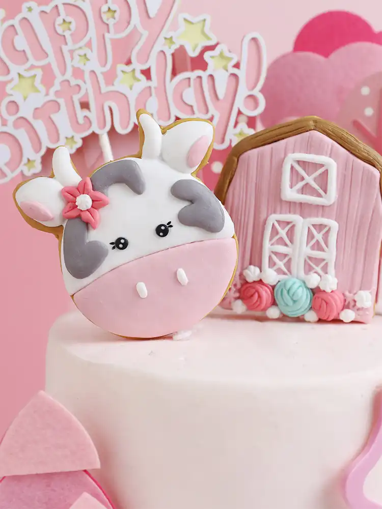 Decoration De Gateau En Forme De Vache Rose Petite Vache Pour Bebe Decoration De Maison Dessin Anime Soleil Amour Joyeux Anniversaire Fournitures De Fete Pour Enfants Cadeaux D Amour Bleus Aliexpress