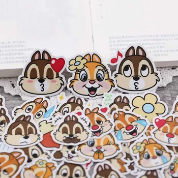 

40pcs/pack Cute Animal Squirrel Stickers Scrapbooking Stick Label Diary Album Stickers Classic Toys for Kids Girl Gift