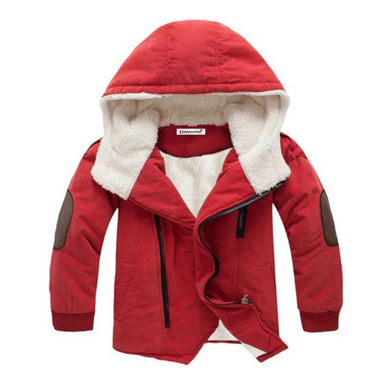 Best  Boys Blue winter coats & Jacket kids Zipper jackets Boys thick Winter jacket high quality Boy Winte