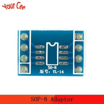 

10pcs SOP-8 SOP8 SO8 SOP TO DIP8 Adapter PCB Board Converter DIP Adapter Plate MSOP8 SOIC8 TSSOP8 SSOP8 SOP Turn DIP Socket