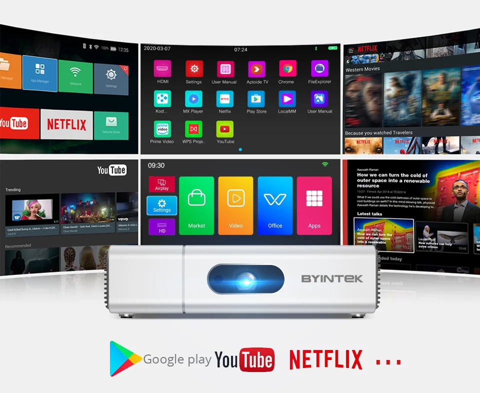 BYINTEK U50 Full HD 1080P lAsEr LED DLP Mini 3D 4K Android Smart 21 H116767fbe7314fff8d601eed853fc0f3e