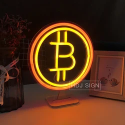 Lampe LED au néon avec port USB, compatible Bar, chambre à coucher, discothèque, ambiance créative, luminaire de Table, bureau 