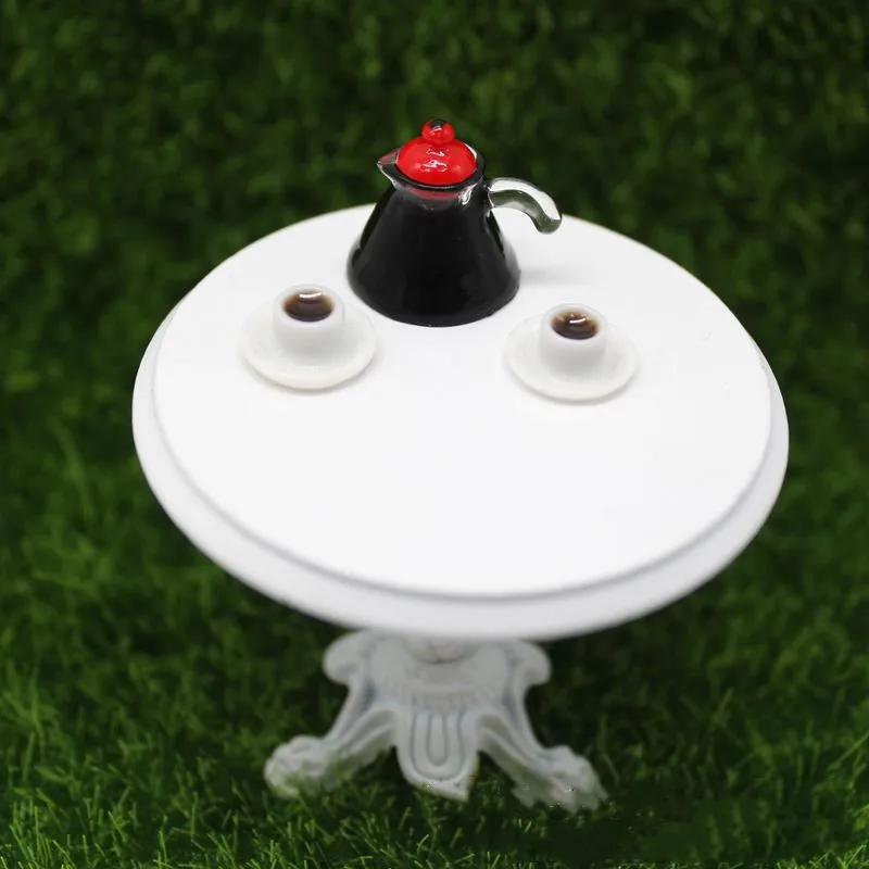 3 шт/набор кофейник чашка с блюдцем кукольный домик миниатюрная кухня ролевые