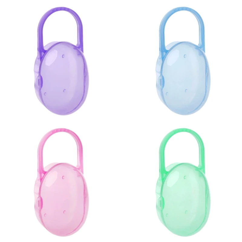 Portable Baby Infant Kids Pacifier Nipple Cradle Case Holder Travel Storage Box Green,Pink,Blue,Purple