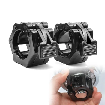 

1 Pair Of Barbell Clips Barbell Buckle Quick Lock Barbell Plate Collar Clip Sturdy Weight Bar Lock For Bodybuilding Gym Training