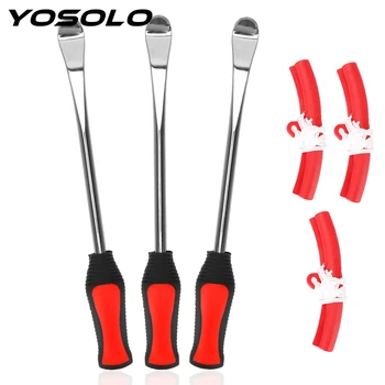 

YOSOLO Tire Changing Lever Tools Motorcycle Bicycle Tire Changing Levers Rim Protector Auto Spoon Tire Kit
