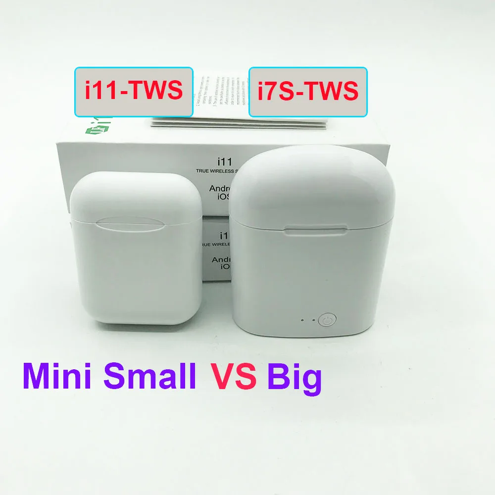 Беспроводные Bluetooth наушники i18 i12 i11 i7s TWS Aire 2 мини наушники с микрофоном для iPhone samsung Galaxy наушники