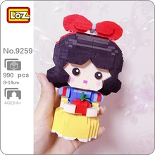 

LOZ 9259 Fairy Tale Building Blocks Cartoon Princess Girl Bow Apple 3D Model DIY Mini Diamond Bricks Toy for Children Kid Gifts