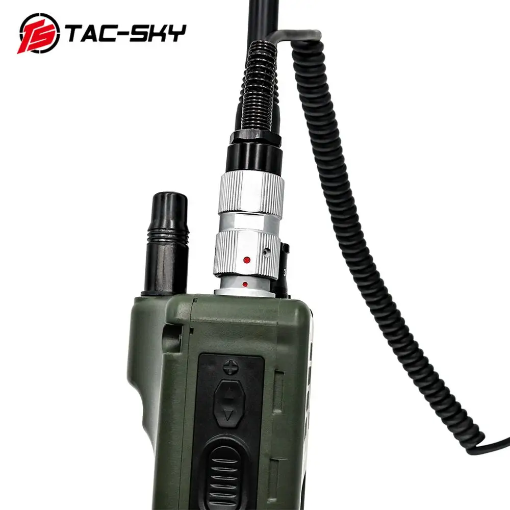 TAC-SKY H-250 PTT Тактический headsetinterphone место 6-pin Ручной динамик микрофон PTT для AN/КНР 148152152A 6-pin H250 ptt