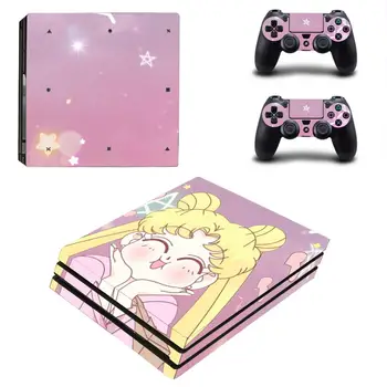 

Anime Sailor Moon PS4 Pro Stickers Play station 4 Skin Sticker Decal Cover For PlayStation 4 PS4 Pro Console & Controller Skin