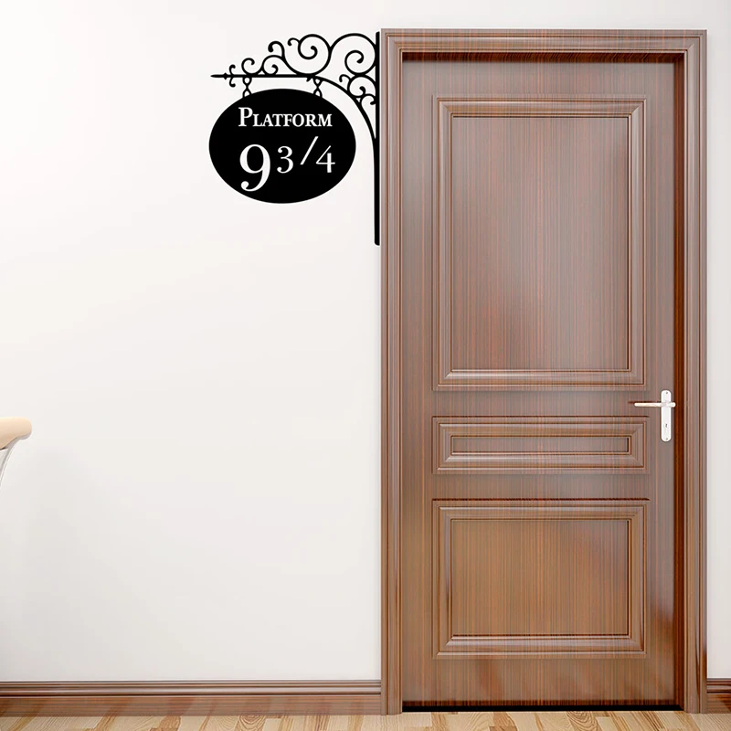 Harry Movie Magic Platform 9-3/4 Vinyl Wall Stickers Removable Hollow Out Wallpaper For Kids Rooms Home Mural Potter Decoration Harry Movie Magic Platform 9-3/4 Vinyl Wall Stickers Removable Hollow Out Wallpaper For Kids Rooms Home Mural Potter Decoration