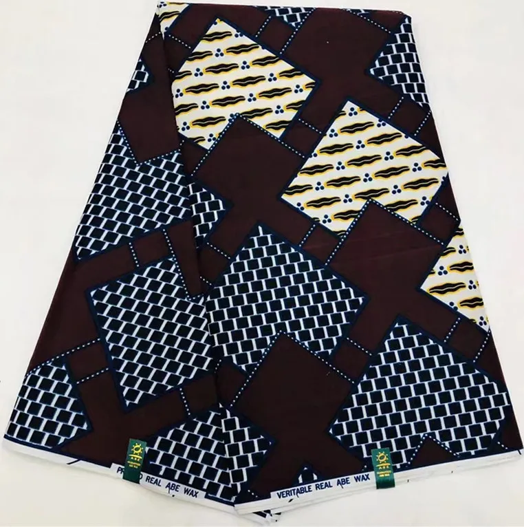 Африканская ткань для пэтчворк не хлопковая ткань Анкара ткань Африканская вощеная ткань принтом 6 ярдов полиэстер ткань нигерийский воск LJ-D1
