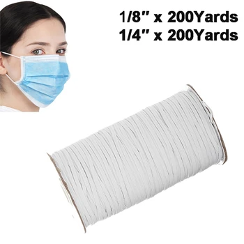 

Braided Elastic Band Cord For Mask High Stretch Knit Elastic Spool Elastic Band Mask Ear Loops Beading & Jewellery Making