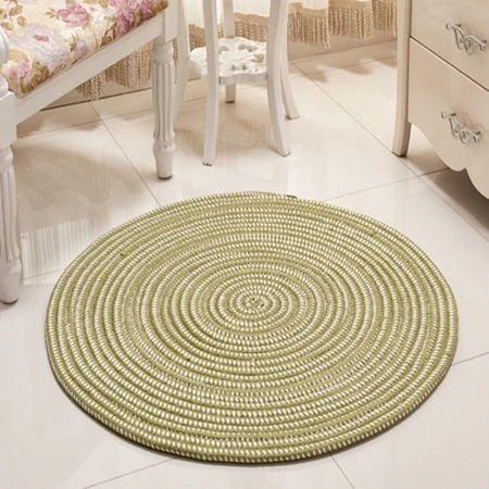 Carpet1 Круглый ковер с крючками, подушка для стула для гостиной, спальни, коврики для гостиной, одноцветные, скандинавские, домашние декоративные коврики для дивана, стола, сиденья - Цвет: Carpet1