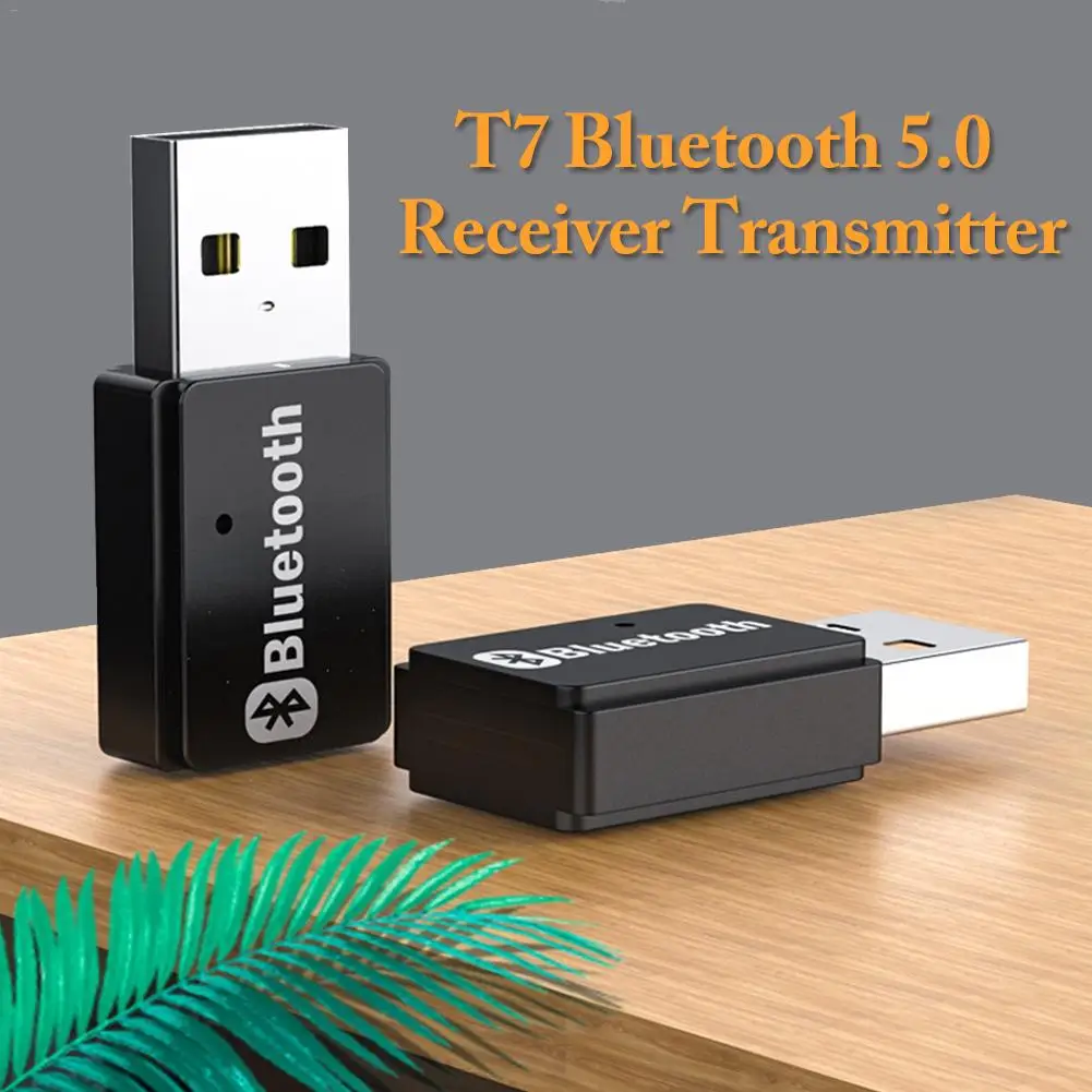 Беспроводной автомобильный аудиоприемник передатчик Bluetooth 5 0 адаптер Mini USB Dongle