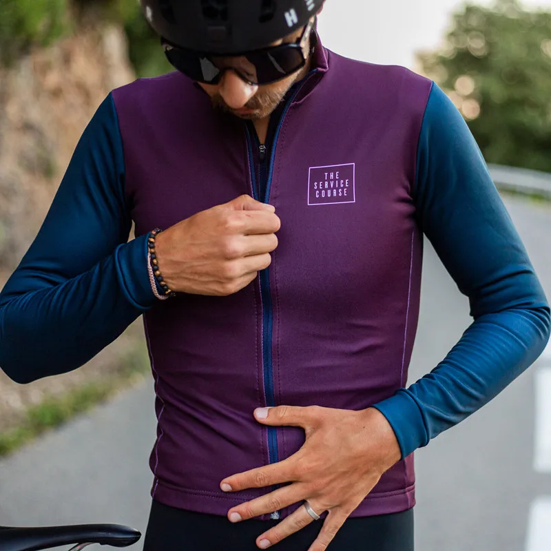 2021 Men's Cycling Jersey Bike Long Sleeve Tops Bicycle Shirts Maillots Jacket 