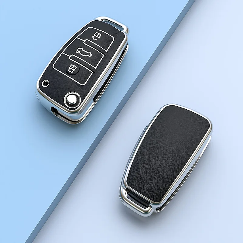 Cover-custodia-chiave-auto-per-Audi-A1-A3-A4-A5-A6-A7-A8-Quattro-Q3-Q5.jpg Cover chiate/telecomando per Audi A1 A3 A4 A5 A6 A7 A8 Quattro Q3 Q5 Q7 R8 Allroad C5 C6 Tt S3 S5 S6 S4 Rs5 Rs6 accessori 2003-2015 - Cover custodia chiave auto per Audi A1 A3 A4 A5 A6 A7 A8 Quattro Q3 Q5