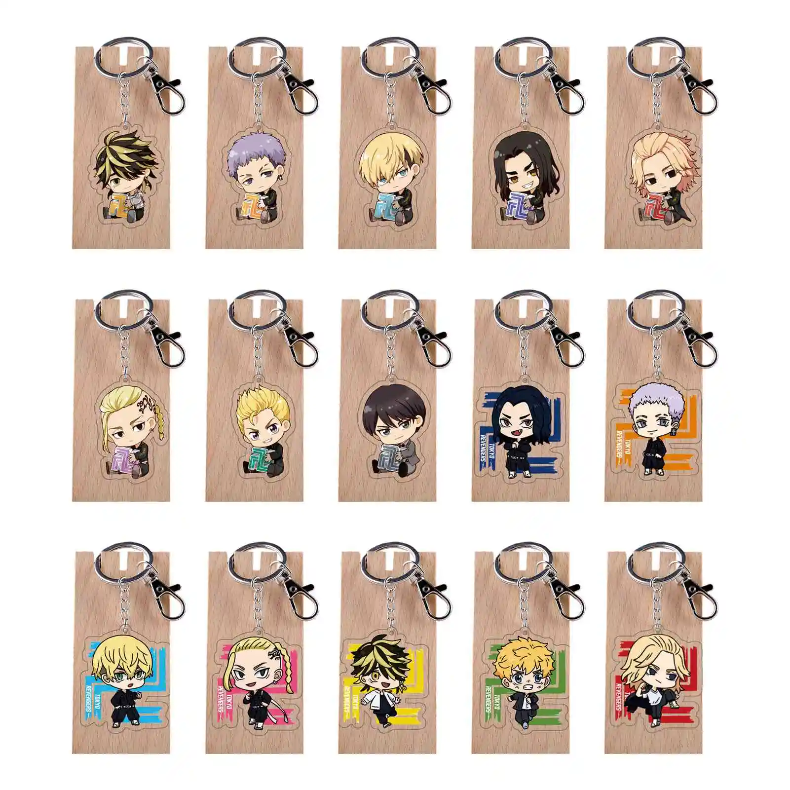 100 Styles Tokyo Revengers Anime Cosplay Keychain Manjiro Ken Takemichi Hinata Atsushi Chibi Kawaii Bag Pendant Fans Collection