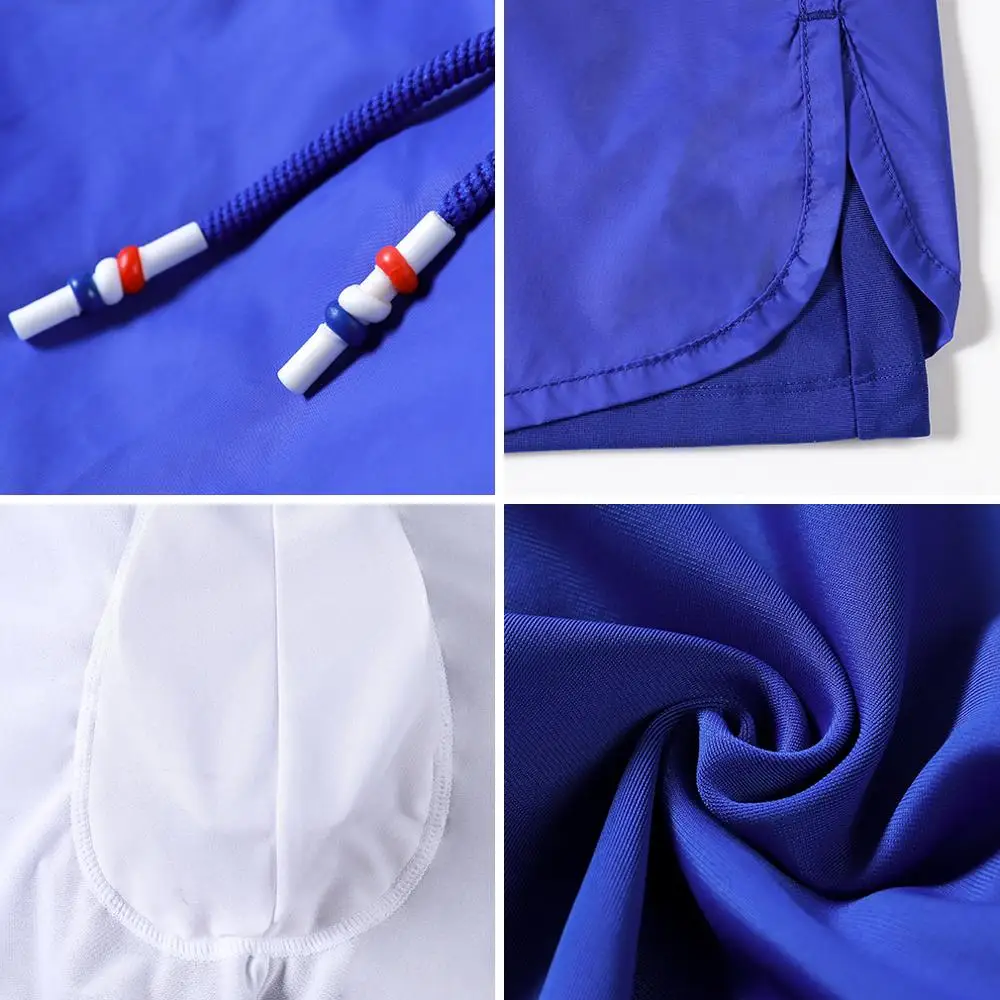 Men's Swim Shorts  Quick Dry Beachwear Board Short Bath Suit lining liner Shorts with Drawstring for Sportsman by AMPACT AM2255 6
