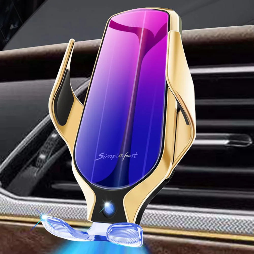 R9 smart sensor автомобильный беспроводной держатель для зарядки вращение на 360 10 Вт