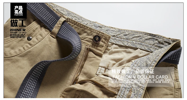 Varsonal Брендовые мужские шорты, повседневные хлопковые шорты для мужчин, летние высококачественные мужские шорты на молнии с карманами, 6 цветов, без пояса