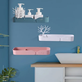 

Wall-Mounted Cosmetic Storage Box Bathroom Shelf Jewelry Box Nail Polish Finisher Cosmetic Box Skin Care Storage Box