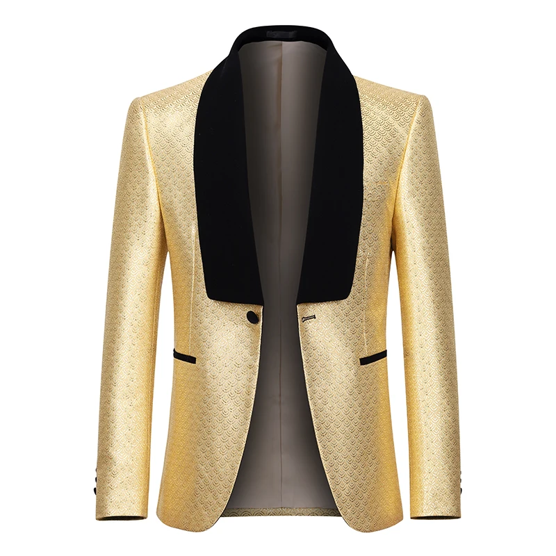 YUNCLOS Золотое вельветовое платье с принтом вечерние смокинги мужские свадебные