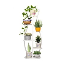 Европейский комнатный домашний балкон украшает железное искусство полки простота цветочный горшок многоэтажные пилоны