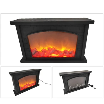 

LED Simulation Fireplace Light Bar USB Rechargeable Party Table Lamp Cosy Home Decor Fashion Ornaments Living Room Flame Effect