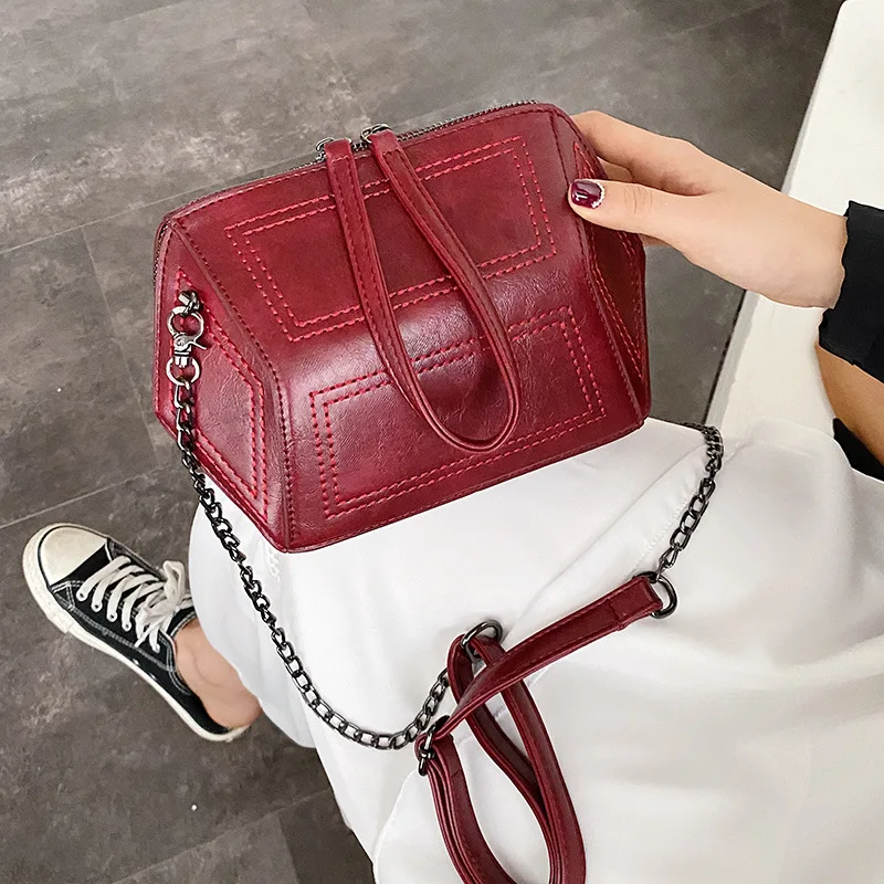 

High Grade Sense Bag Women's 2020 Spring New Style Hexagonal Versatile Mini Chain INS-Style Crossbody Bag Fashion
