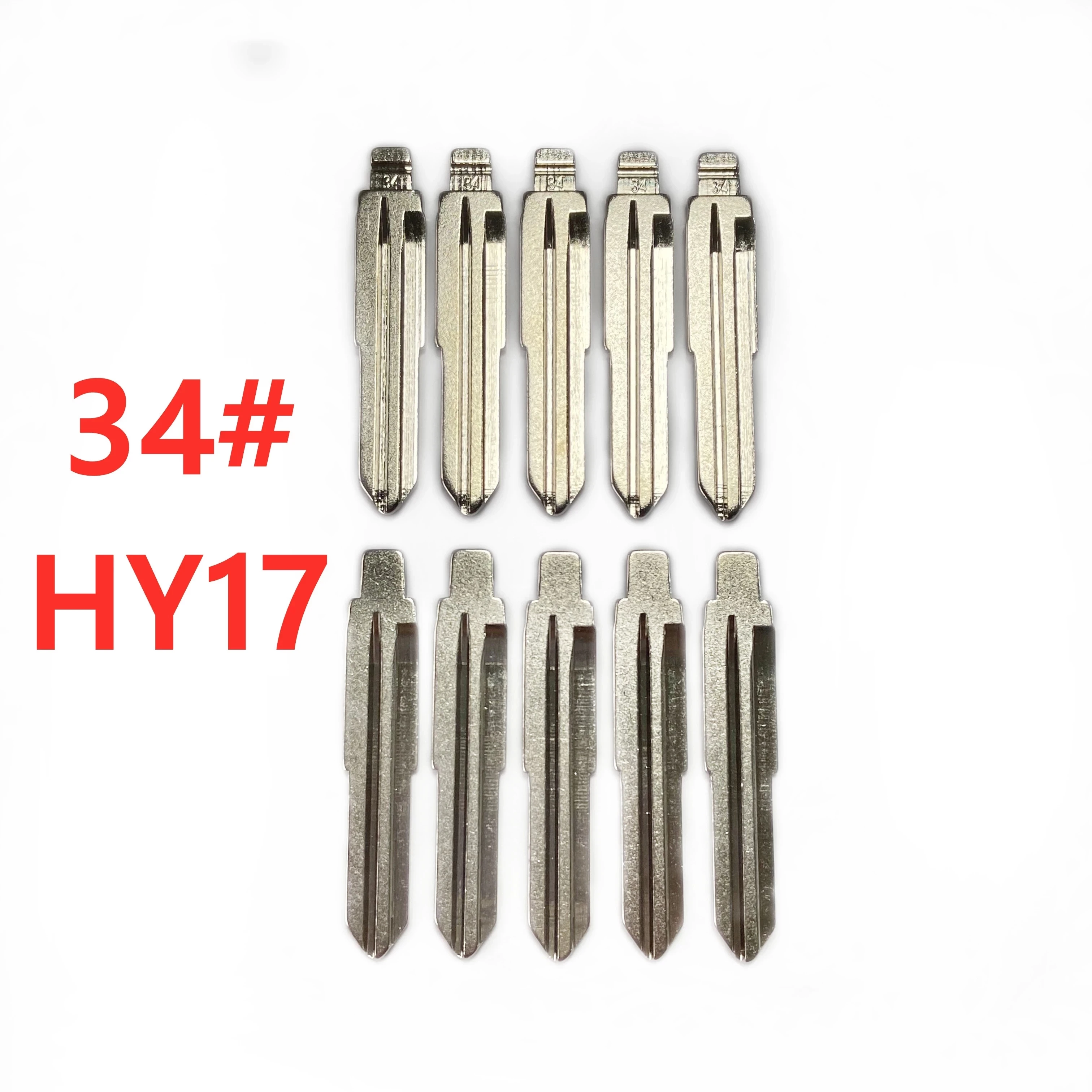 20 pcs/lot #34 lishi HY17 Metal Blank Uncut Flip KD/VVDI Remote Key Blade for H-yundai A-CCENT MIS-TRA K-ia RI-O M-4 Key Blade