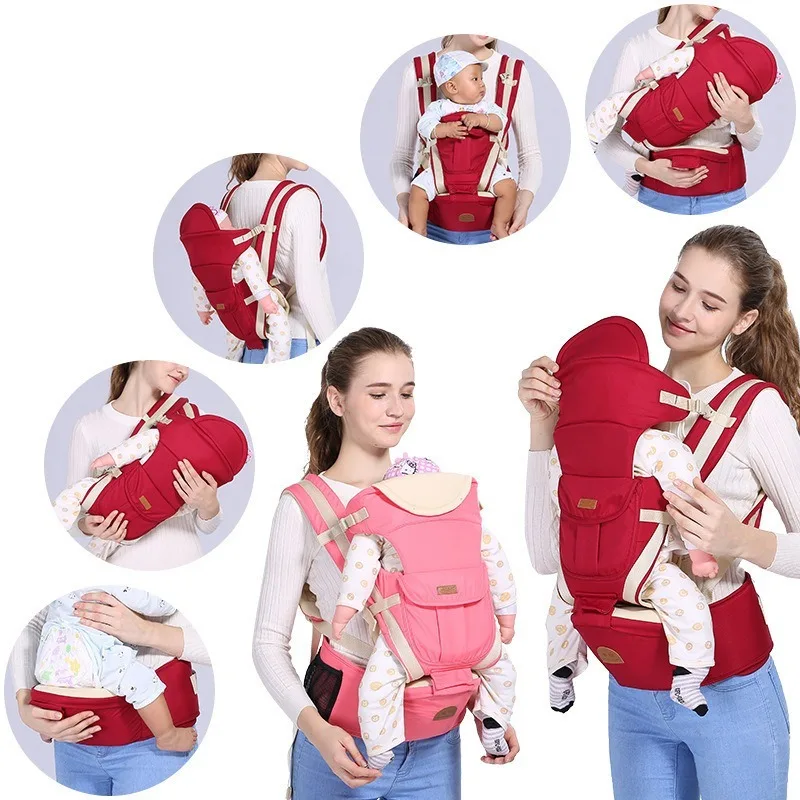 Breathable baby carrier multi-function baby waist stool three-in-one diagonal strap