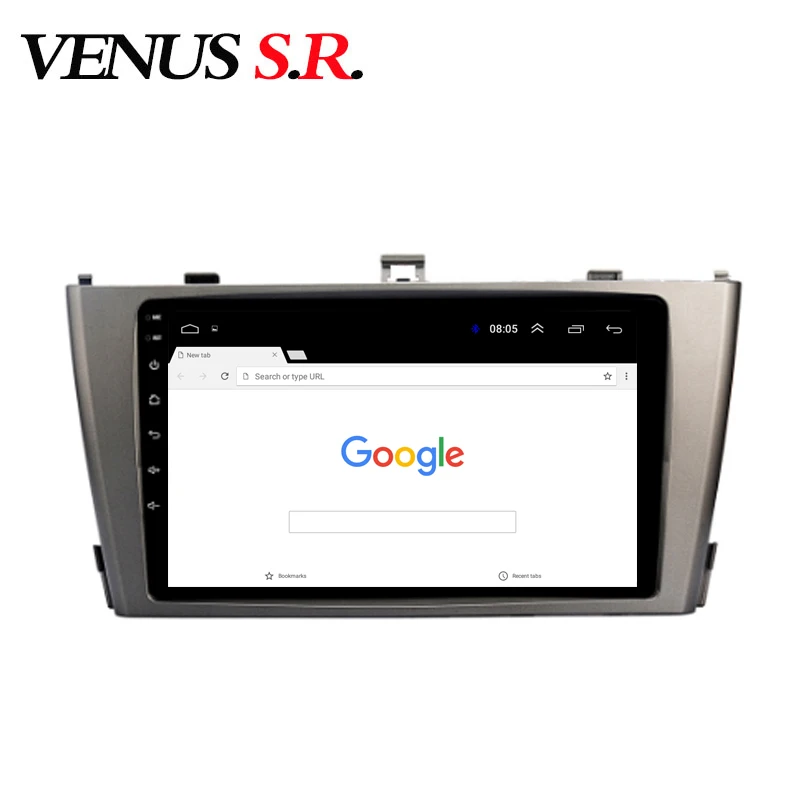 Автомобильный DVD плеер VenusSR Android 9 1 2.5D GPS навигация мультимедийный для Toyota Avensis 2009